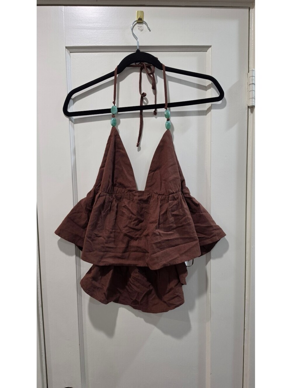 Pacsun Brown Halter Crop Top XXL Size